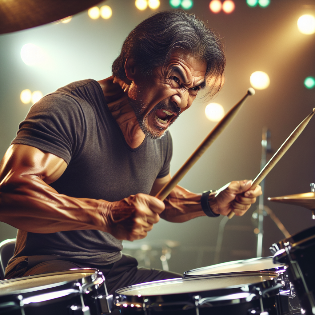 The male drummer